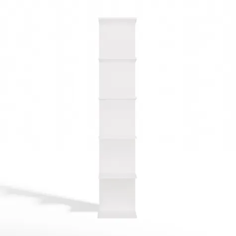 REGAŁ 6P BIAŁY Wysoki 180 Cm 6 Półek Na Książki Segregatory Do Biura Salonu-7