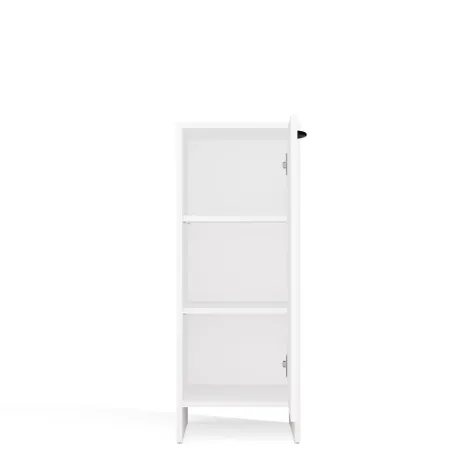 Szafka Łazienkowa NINA 1D BIAŁA 1 Drzwi Regał Słupek 3 Półki Do Łazienki-14