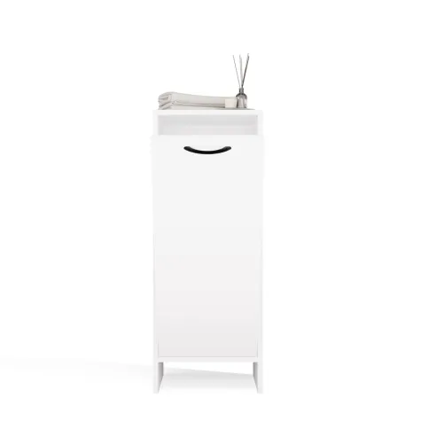 Szafka Łazienkowa NINA 1K BIAŁA 1 Kosz Na Pranie Regał Słupek Do Łazienki-12