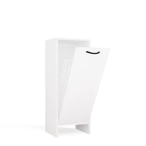 Szafka Łazienkowa NINA 1K BIAŁA 1 Kosz Na Pranie Regał Słupek Do Łazienki-14