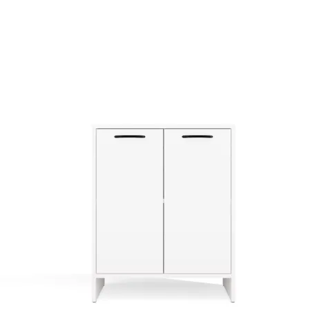 Szafka Łazienkowa NINA 2DUM BIAŁY 2 Drzwi Półki Regał Pod Umywalkę-9