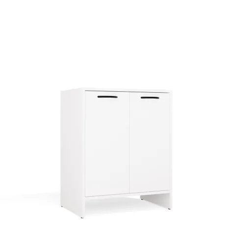 Szafka Łazienkowa NINA 2DUM BIAŁY 2 Drzwi Półki Regał Pod Umywalkę-11