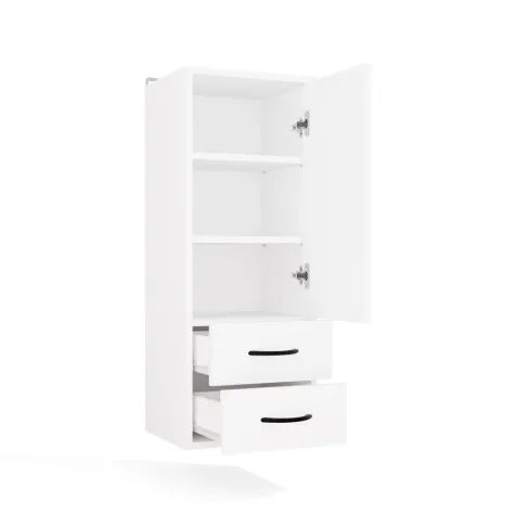 Szafka Łazienkowa Wisząca NINA W1D2S BIAŁY 2 Szuflady 3 Pólki-8