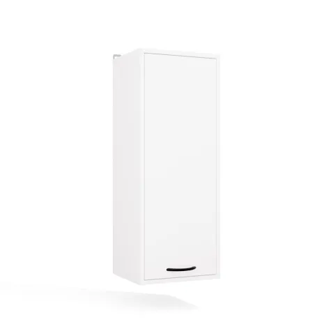 Szafka Łazienkowa Wisząca Regał NINA W1D BIAŁY Słupek 1 Drzwi 3 Półki-8