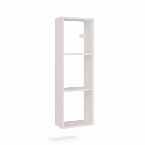 Regał Wiszący COBI 1X3 - Nowoczesna Półka Ścienna 3 Komory Biel Mat-8