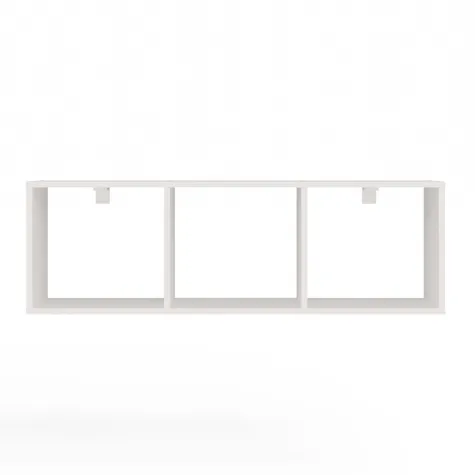 Regał Wiszący COBI 1X3 - Nowoczesna Półka Ścienna 3 Komory Biel Mat-13