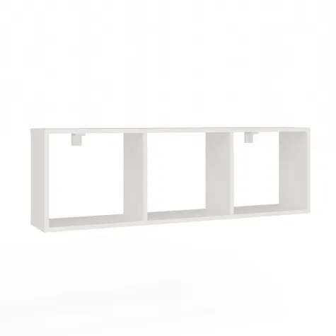 Regał Wiszący COBI 1X3 - Nowoczesna Półka Ścienna 3 Komory Biel Mat-16
