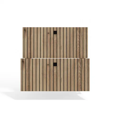 SZAFKA POD UMYWALKĘ TIGO 60 2S DĄB EVOKE 2 SZUFLADY RYFLOWANY FRONT WISZĄCA-13