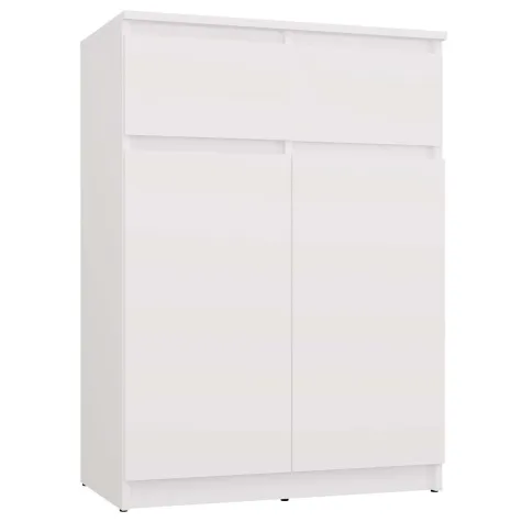 Komoda Malwa 2DD2S Szafka 2 Drzwi 2 Szuflady Do Salonu BIAŁY-1