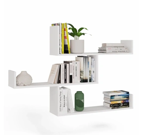 Półki Wiszące KOBI Do Salonu Do Pokoju BIAŁY-1