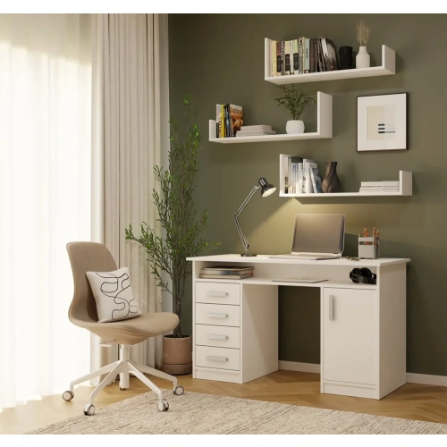 Półki Wiszące KOBI Do Salonu Do Pokoju BIAŁY-4