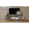 Szafka RTV CORDOBA 2S2S Kaszmir Beż Dąb Castello Szafka Pod TV 2 Szuflady-3