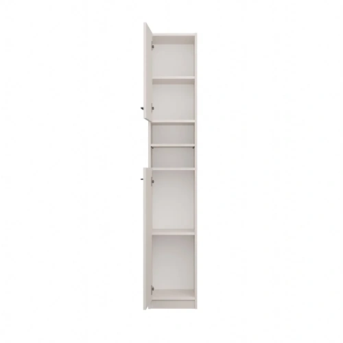 Szafka Łazienkowa Słupek 32 cm MARBELA 1.0 Regał Słupek 2 Drzwi KASZMIR BEŻ-10