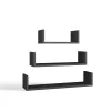 Półka Wisząca MOBI 3P Komplet 3x – Nowoczesne Półki Ścienne ANTRACYT-7