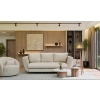 SOFA SARIS BEŻOWY NOGA CZARNA-3