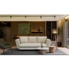SOFA SARIS BEŻOWY NOGA CZARNA-5