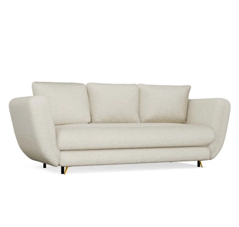 SOFA SARIS NOGA CZARNA ZŁOTA BEŻOWY-1