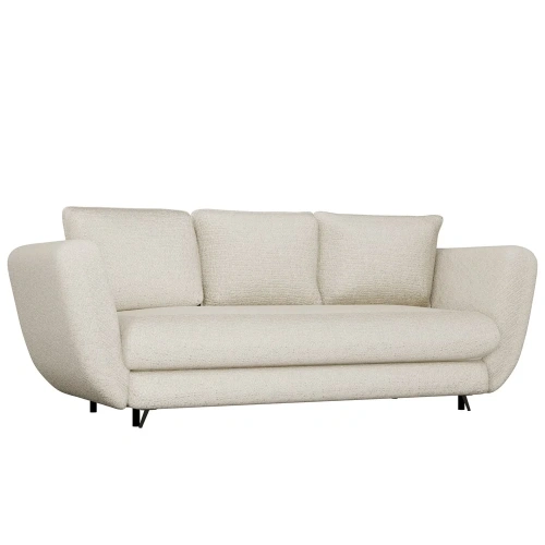 SOFA SARIS BEŻOWY NOGA CZARNA-1