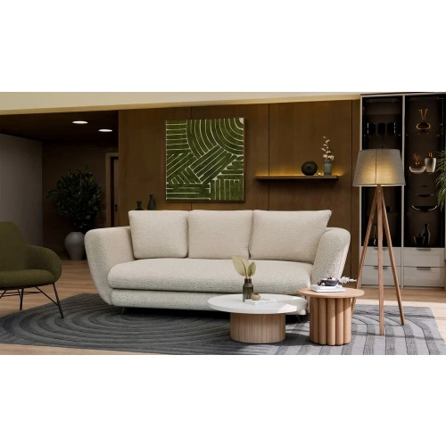 SOFA SARIS BEŻOWY NOGA CZARNA-2