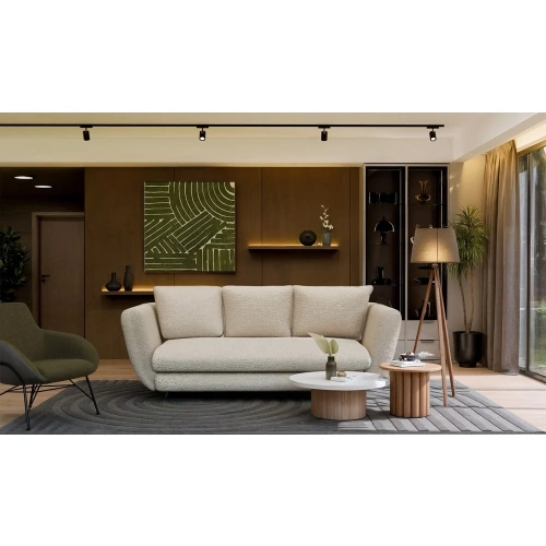 SOFA SARIS BEŻOWY NOGA CZARNA-5