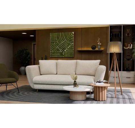 SOFA SARIS BEŻOWY NOGA ZŁOTA-2