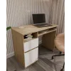 Biurko Komputerowe PORTO LEWE DĄB ARTISAN / BIAŁY Z Szufladą 98,5x75x51 Cm-6