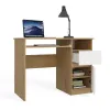 Biurko Komputerowe PORTO PRAWE DĄB ARTISAN / BIAŁY Z Szufladą 98,5x75x51 Cm-9