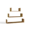 Półka Wisząca MOBI 3P Komplet 3x – Nowoczesne Półki Ścienne DĄB ARTISAN-6