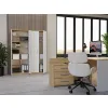 Regał Biurowy OLIV 2D 2 Drzwi Do Biura Do Gabinetu Salonu DĄB ARTISAN BIEL-7