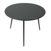 Stolik Kawowy Ogrodowy VIBE 60 Cm Stalowy 3 Nogi Szary-1