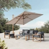 Zestaw Mebli Ogrodowych DUISBURG Sofa Fotel Stolik ANTRACYT / BRĄZOWY-4