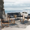 Zestaw Mebli Ogrodowych DUISBURG Sofa Fotel Stolik ANTRACYT / BRĄZOWY-7