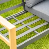 Zestaw Mebli Ogrodowych DUISBURG Sofa Fotel Stolik ANTRACYT / BRĄZOWY-12