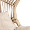 Fotel HOLAND Ogrodowy z Poduszką Rattanowy Stalowy 142 cm BEŻOWY-9