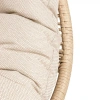 Fotel HOLAND Ogrodowy z Poduszką Rattanowy Stalowy 142 cm BEŻOWY-13