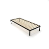 Stelaż Łóżka BED ALU 80x200 Metalowy Drewniane Listwy Nowoczesny CZARNY-5