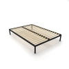 Stelaż Łóżka BED ALU 140x200 Metalowy Drewniane Listwy Nowoczesny CZARNY-6