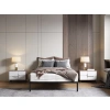 Stelaż Łóżka BED ALU 140x200 Metalowy Drewniane Listwy Nowoczesny CZARNY-3