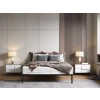 Stelaż Łóżka BED ALU 160x200 Metalowy Drewniane Listwy Nowoczesny CZARNY-4
