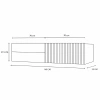 SZAFKA POD UMYWALKĘ TIGO 1D2S KASZMIR 140 CM 2 SZUFLADY RYFLOWANY FRONT WISZĄCA-9