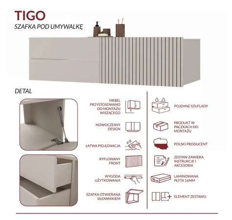 Szafka łazienkowa TIGO 1D2S KASZMIR-6