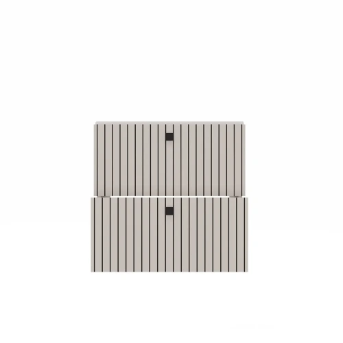 SZAFKA POD UMYWALKĘ TIGO 60 2S KASZMIR RYFLOWANY FRONT + UMYWALKA-12