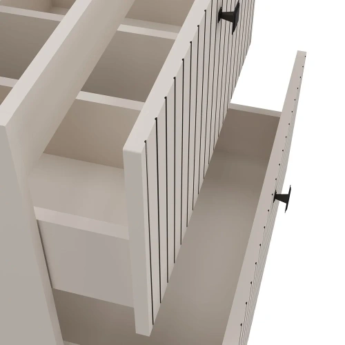 SZAFKA POD UMYWALKĘ TIGO 60 2S KASZMIR RYFLOWANY FRONT + UMYWALKA-13