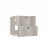 SZAFKA POD UMYWALKĘ TIGO 60 2S KASZMIR 2 SZUFLADY RYFLOWANY FRONT WISZĄCA-12