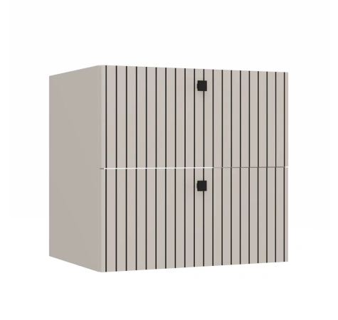 SZAFKA POD UMYWALKĘ TIGO 60 2S KASZMIR 2 SZUFLADY RYFLOWANY FRONT WISZĄCA-1