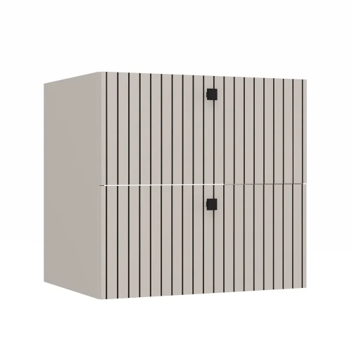 SZAFKA POD UMYWALKĘ TIGO 60 2S KASZMIR 2 SZUFLADY RYFLOWANY FRONT WISZĄCA-1