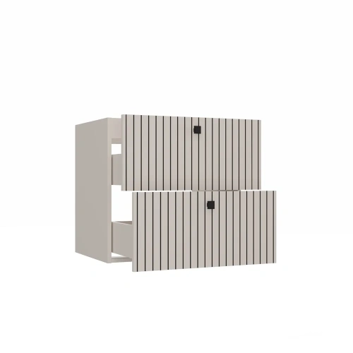 SZAFKA POD UMYWALKĘ TIGO 60 2S KASZMIR 2 SZUFLADY RYFLOWANY FRONT WISZĄCA-12