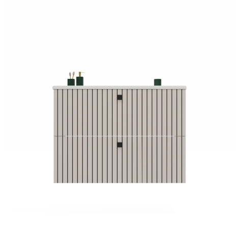 SZAFKA POD UMYWALKĘ TIGO 80 2S KASZMIR RYFLOWANY FRONT + UMYWALKA-13