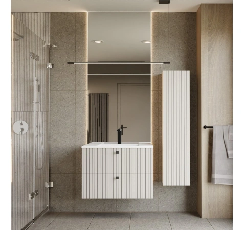 SZAFKA POD UMYWALKĘ TIGO 80 2S KASZMIR 2 SZUFLADY RYFLOWANY FRONT WISZĄCA-5