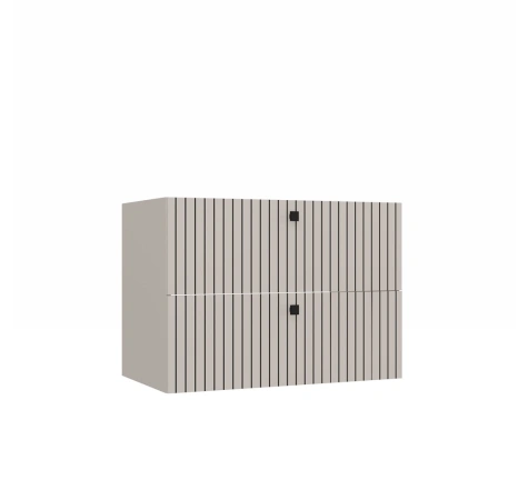 SZAFKA POD UMYWALKĘ TIGO 80 2S KASZMIR 2 SZUFLADY RYFLOWANY FRONT WISZĄCA-11